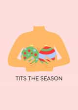 Tits the Season Naughty Christmas Card created by Debora Sofia