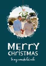 Personalised Christmas Photo Card created by Rosewood Design - Wife - Merry Christmas - Photo Card