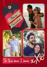 Personalised Christmas Photo Card created by Rosewood Design - One I Love - Merry Christmas - Photo Card