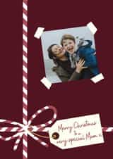 Personalised Christmas Photo Card created by Rosewood Design - Present - Special Mum - Photo Card