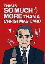 Funny Love Actually Rowan Atkinson Christmas Card created by Kelly Turner
