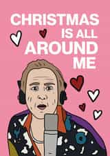 Funny Love Actually Bill Nighy Christmas Card created by Kelly Turner