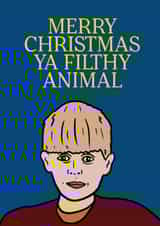 Home Alone Filthy Animal Christmas Card created by Kelly Turner