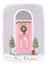 Pink Front Door Christmas Wishes created by Samantha