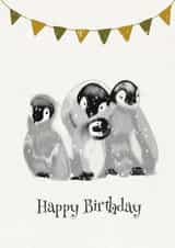 PENGUINS BIRTHDAY CARD created by happysoul_pav