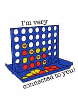 Connect 4 Themed Card created by The Cookie Collection