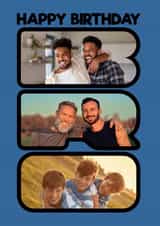 Personalised Birthday Photo Card created by Blind Faith - Brother/Bro - Photo Card