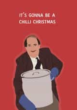 Kevin Malone “The Office” Chilli Spill Christmas Card created by Chloe Dixon