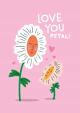 Cute Floral Card for Mothers Day or Daughters Day created by The Happy Colour Shop