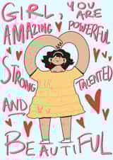 A Cute Affirmation Gratitude Card created by Elena Smith