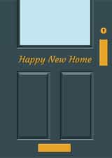 Classic new home card - Front Door Illustration - Happy New Home created by Bex Rocks