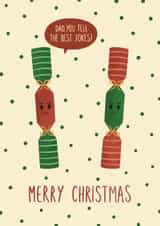 Funny Christmas Card For Dad - Christmas Crackers - Dad Jokes created by Chloe Tyler