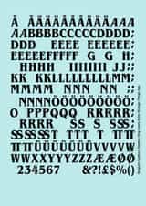Stranger Things font from Letraset created by Sarah Hyndman