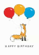 Cute Birthday card for the fox lover in your life created by Have a Gander