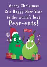 Happy Christmas to the World's Best Pear-ents! created by Hannah Jayne Lewin