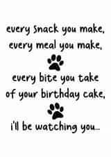 Funny Birthday Card From Dog created by Pick Your Cards Right