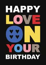 Harry Style Tour Birthday Card - Love On Your Birthday created by han print