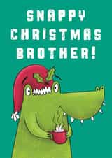 Brother Crocodile Christmas Card created by Hannah Jayne Lewin