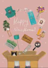 Cute, Contemporary New Home Card created by Biscuit and Susie Art and Illustration