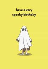 Cute halloween birthday card for friends or loved ones who love it! Ghost fans created by Extra Vector