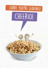 Cheerio leaving card created by Quitting Hollywood