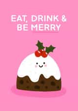 Cute Pudding Christmas Card created by ItsJessica