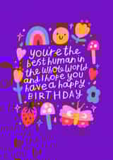 Cute Purple Birthday Card created by Nikki Miles