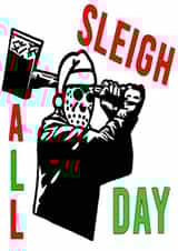 Alternative Christmas Card - Jason - Sleigh All Day created by Sister Resin Crafts designs 