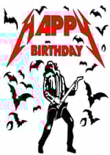 Alternative Birthday Card - Eddie Munson created by Sister Resin Crafts designs 