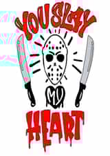 Alternative card for that special someone - Jason - You slay my heart created by Sister Resin Crafts designs 