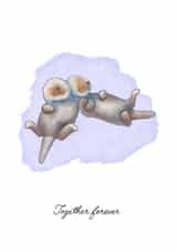 Cute Romantic Together Forever Card - Valentines Day created by sarinyaprints