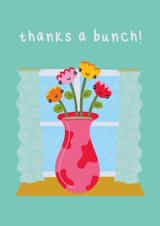 Cute Thanks A Bunch card | Thank you | Cheers created by Dame's Brain