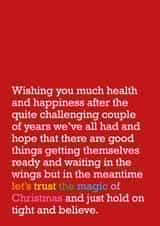 The Magic Of Christmas - Christmas Card - Coronavirus - Card For Loved One created by The Right Lines