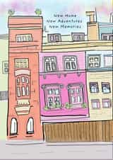 Cute New Home Card - New Apartment/Flat | New City | New Adventures created by Lil Nu Souk