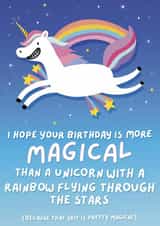 Magical Unicorn Birthday Card created by Colourful Life