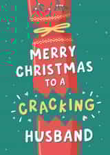Funny Christmas Card For Husband - Christmas Cracker created by Fliss Muir