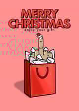 Christmas/Holidays - Middle Finger Gift Bag created by fyou cards