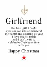 Happy Christmas to a special Girlfriend who I love so much. created by Word Up Creative