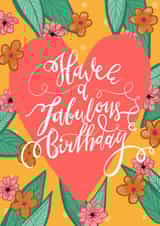 A cute, floral card to wish a fabulous birthday to someone special. created by Alice Piper
