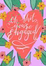 Fun Engagement card to send to someone who finally has a ring on it! created by Alice Piper