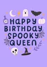 cute halloween card for your spooky loving friends! created by katie illustrated