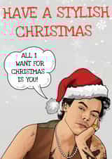 Harry Styles Christmas Card, Harry Styles, Harry Styles Card, One Direction Card created by GREEDY LAB