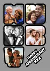 Personalised Anniversary Photo Card created by Blind Faith - Hubby/Husband - Happy Anniversary - Photo Card