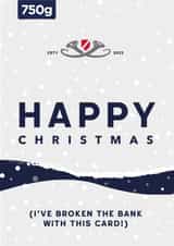 Happy Christmas Lurpak Broken the Bank Christmas Card created by Cards from Designers
