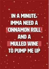 Funny Lizzo inspired Christmas friend family mulled wine cinnamon card created by Daisy Jo Design