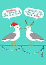 Funny Seagull Christmas Card created by Simply Nix