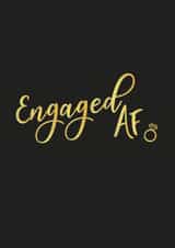 Cute Engagement Car - Engaged AF created by Amy Baker
