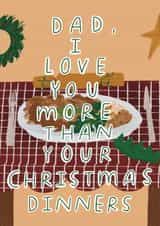 Cute Christmas Card for Dad created by skeletondraw