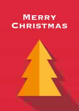 Bold Christmas Card - bright graphic Xmas tree design for the style conscious created by Jamie Borman