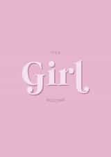 It's a Girl! New Baby Card created by Holmes Design Co.